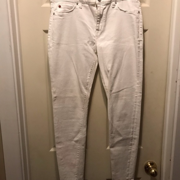Hudson niko mid rise skinny ankle white jeans 29 x 28 - Picture 2 of 6